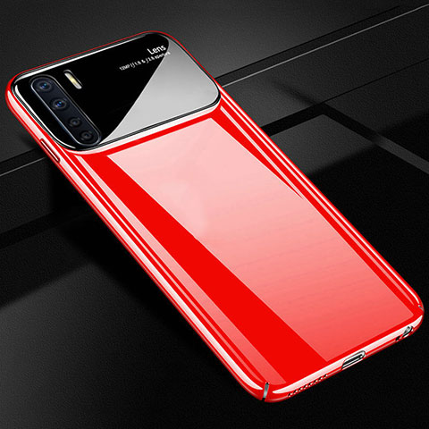 Funda Dura Plastico Rigida Carcasa Mate M02 para Oppo A91 Rojo