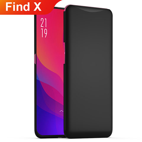 Funda Dura Plastico Rigida Carcasa Mate M02 para Oppo Find X Negro