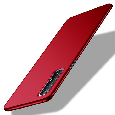 Funda Dura Plastico Rigida Carcasa Mate M02 para Oppo Reno3 Pro Rojo