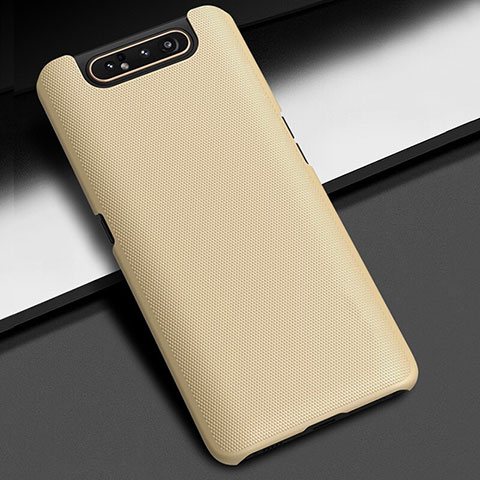 Funda Dura Plastico Rigida Carcasa Mate M02 para Samsung Galaxy A90 4G Oro