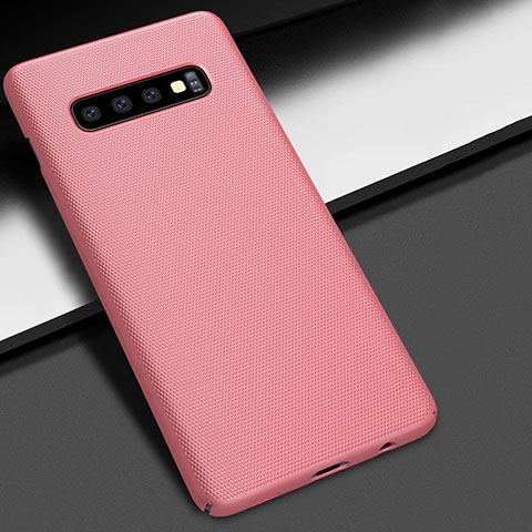 Funda Dura Plastico Rigida Carcasa Mate M02 para Samsung Galaxy S10 Oro Rosa