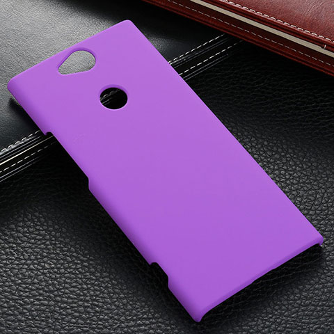 Funda Dura Plastico Rigida Carcasa Mate M02 para Sony Xperia XA2 Morado