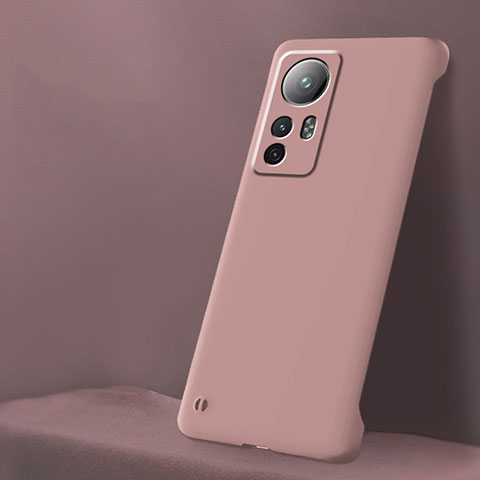 Funda Dura Plastico Rigida Carcasa Mate M02 para Xiaomi Mi 12 Pro 5G Rosa