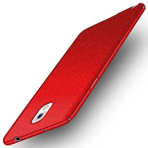 Funda Dura Plastico Rigida Carcasa Mate M03 para Samsung Galaxy Note 3 N9000 Rojo