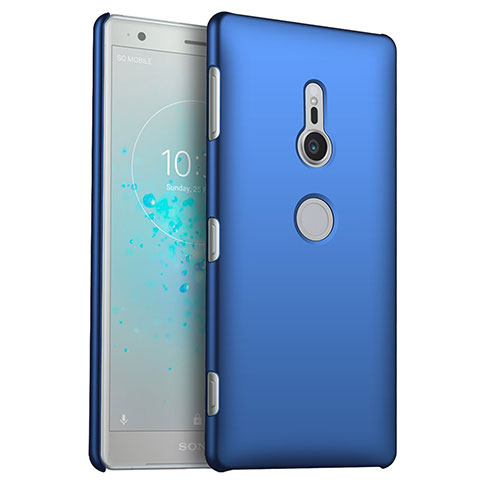 Funda Dura Plastico Rigida Carcasa Mate M03 para Sony Xperia XZ2 Azul