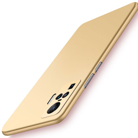 Funda Dura Plastico Rigida Carcasa Mate M03 para Vivo X50 Pro 5G Oro