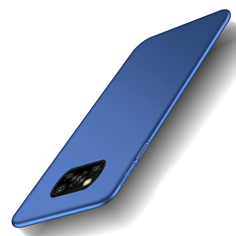 Funda Dura Plastico Rigida Carcasa Mate M03 para Xiaomi Poco X3 NFC Azul