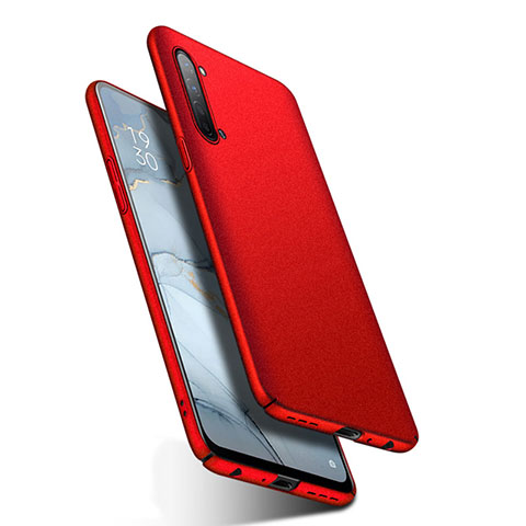 Funda Dura Plastico Rigida Carcasa Mate M04 para Oppo F15 Rojo