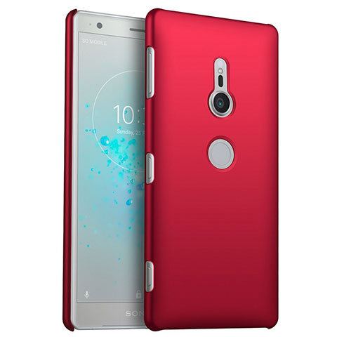 Funda Dura Plastico Rigida Carcasa Mate M04 para Sony Xperia XZ2 Rojo