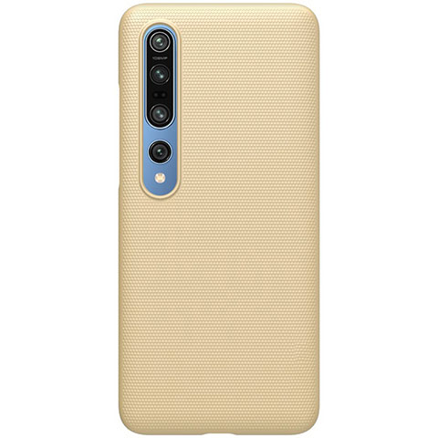 Funda Dura Plastico Rigida Carcasa Mate M04 para Xiaomi Mi 10 Pro Oro