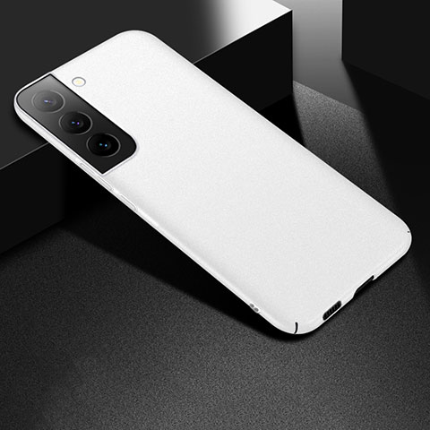 Funda Dura Plastico Rigida Carcasa Mate M06 para Samsung Galaxy S22 5G Blanco