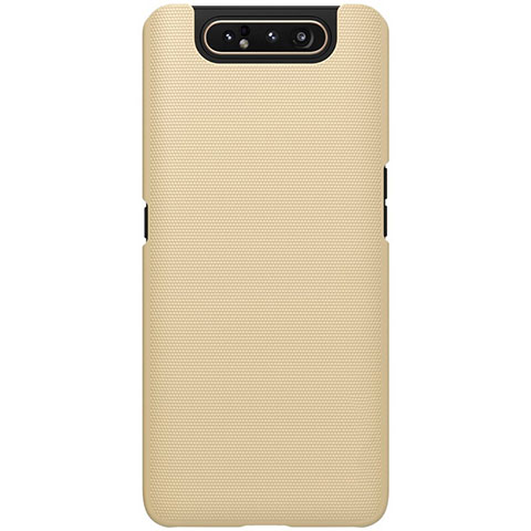 Funda Dura Plastico Rigida Carcasa Mate P01 para Samsung Galaxy A90 4G Oro