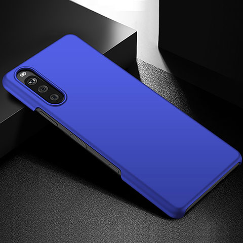 Funda Dura Plastico Rigida Carcasa Mate P01 para Sony Xperia 10 III SOG04 Azul