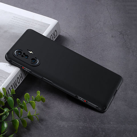 Funda Dura Plastico Rigida Carcasa Mate P01 para Xiaomi Redmi K40 Gaming 5G Negro