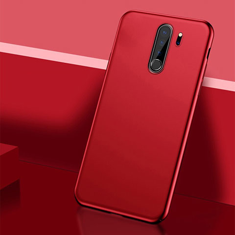 Funda Dura Plastico Rigida Carcasa Mate P01 para Xiaomi Redmi Note 8 Pro Rojo