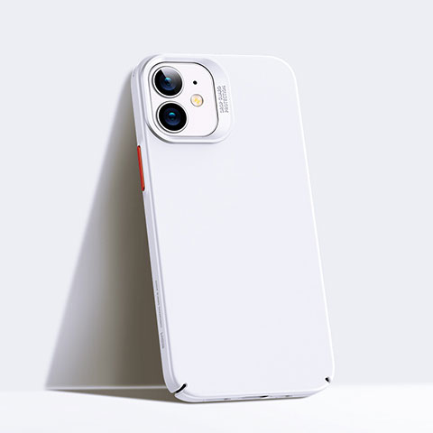 Funda Dura Plastico Rigida Carcasa Mate P02 para Apple iPhone 12 Blanco