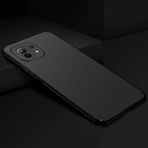 Funda Dura Plastico Rigida Carcasa Mate P02 para Xiaomi Mi 11 5G Negro