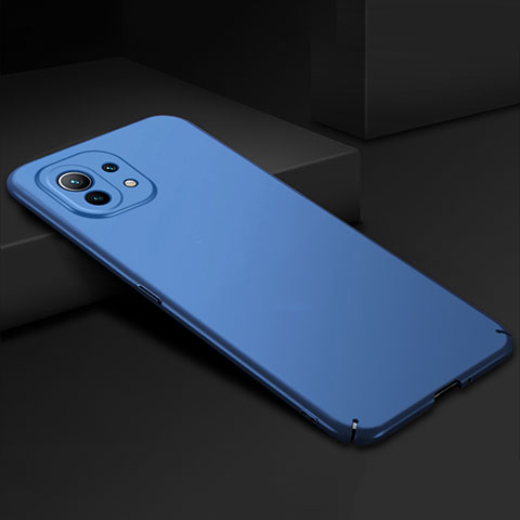 Funda Dura Plastico Rigida Carcasa Mate P02 para Xiaomi Mi 11 Lite 5G NE Azul