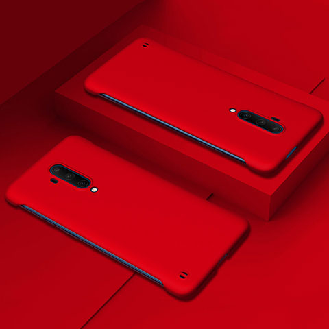 Funda Dura Plastico Rigida Carcasa Mate P03 para OnePlus 7T Pro Rojo