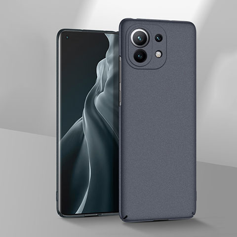 Funda Dura Plastico Rigida Carcasa Mate P03 para Xiaomi Mi 11 Lite 4G Gris