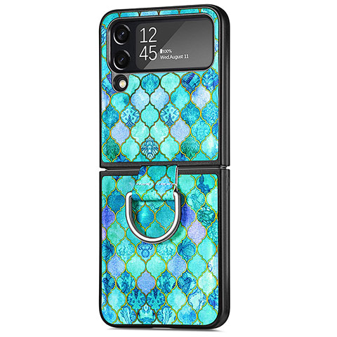 Funda Dura Plastico Rigida Carcasa Mate P06 para Samsung Galaxy Z Flip4 5G Verde