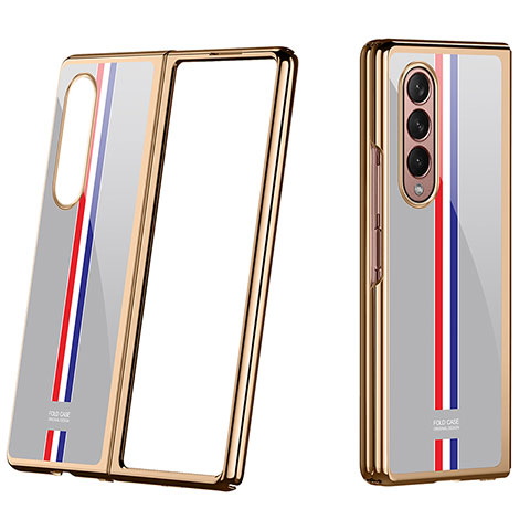 Funda Dura Plastico Rigida Carcasa Mate P07 para Samsung Galaxy Z Fold4 5G Oro