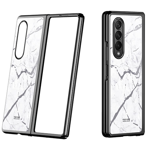 Funda Dura Plastico Rigida Carcasa Mate P08 para Samsung Galaxy Z Fold3 5G Gris