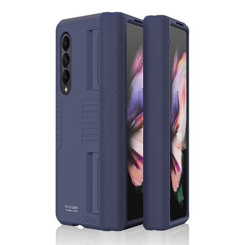 Funda Dura Plastico Rigida Carcasa Mate P09 para Samsung Galaxy Z Fold3 5G Azul