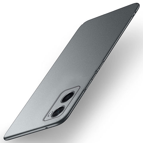 Funda Dura Plastico Rigida Carcasa Mate para Oppo A36 Gris Oscuro