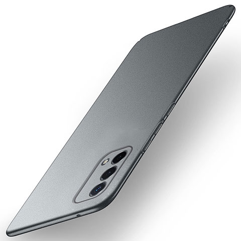 Funda Dura Plastico Rigida Carcasa Mate para Oppo A74 5G Gris Oscuro