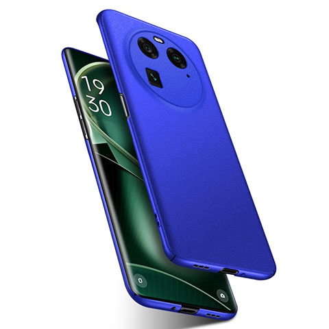 Funda Dura Plastico Rigida Carcasa Mate para Oppo Find X6 5G Azul