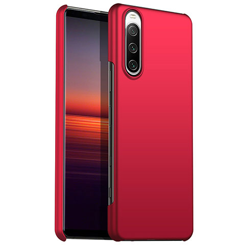 Funda Dura Plastico Rigida Carcasa Mate para Sony Xperia 10 III Lite Rojo