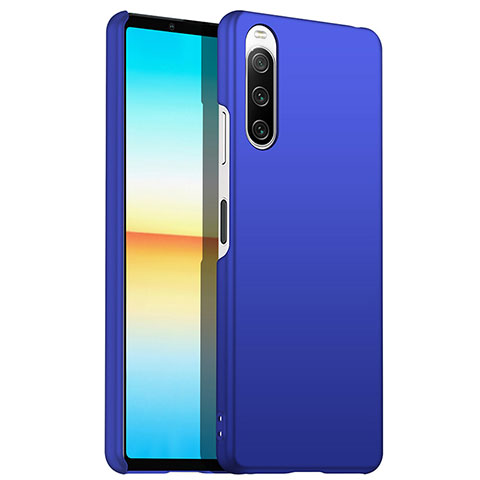 Funda Dura Plastico Rigida Carcasa Mate para Sony Xperia 10 III SOG04 Azul