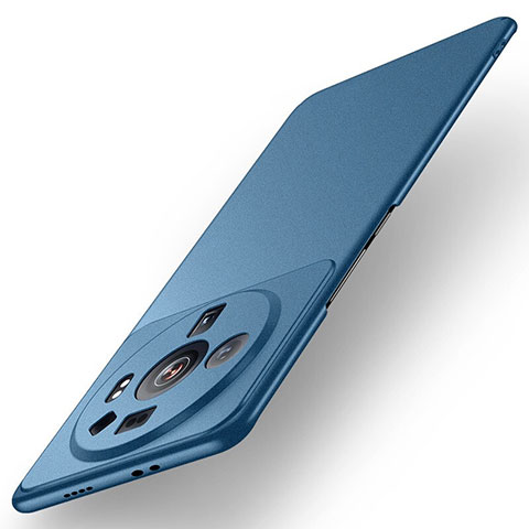 Funda Dura Plastico Rigida Carcasa Mate para Xiaomi Mi 12S Ultra 5G Azul