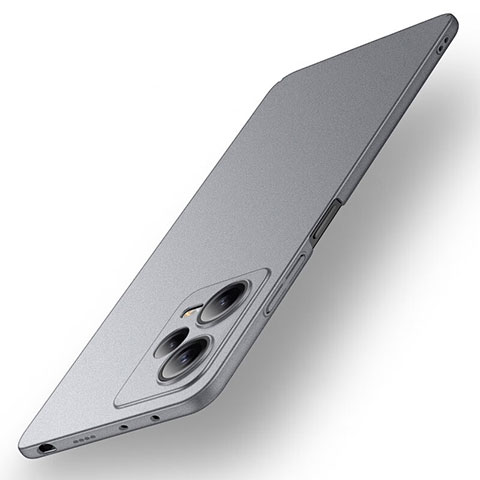 Funda Dura Plastico Rigida Carcasa Mate para Xiaomi Redmi Note 12 Pro 5G Gris