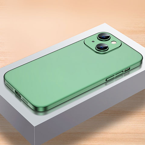 Funda Dura Plastico Rigida Carcasa Mate QC1 para Apple iPhone 15 Verde