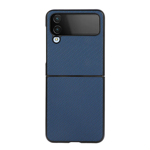 Funda Dura Plastico Rigida Carcasa Mate R01 para Samsung Galaxy Z Flip4 5G Azul