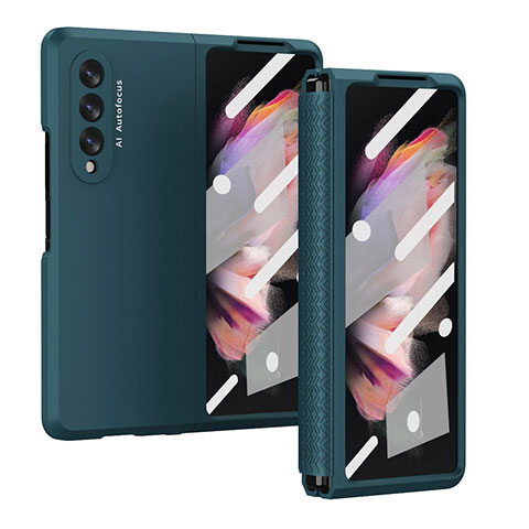 Funda Dura Plastico Rigida Carcasa Mate R02 para Samsung Galaxy Z Fold4 5G Verde