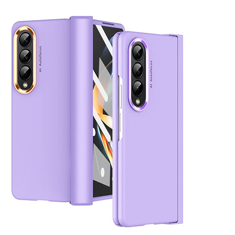 Funda Dura Plastico Rigida Carcasa Mate R08 para Samsung Galaxy Z Fold4 5G Morado