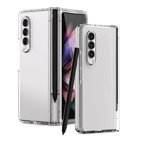 Funda Dura Plastico Rigida Carcasa Mate T01 para Samsung Galaxy Z Fold4 5G Claro