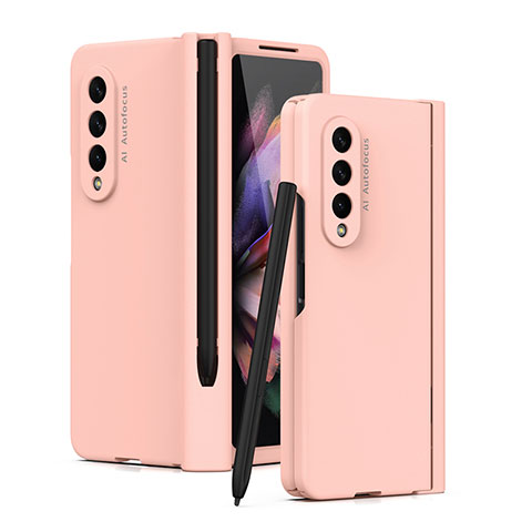 Funda Dura Plastico Rigida Carcasa Mate T01 para Samsung Galaxy Z Fold4 5G Oro Rosa