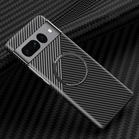 Funda Dura Plastico Rigida Carcasa Mate Twill con Mag-Safe Magnetic para Google Pixel 7 Pro 5G Gris