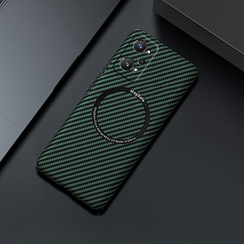 Funda Dura Plastico Rigida Carcasa Mate Twill con Mag-Safe Magnetic para Realme GT Neo 3T 5G Verde