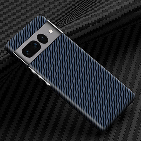 Funda Dura Plastico Rigida Carcasa Mate Twill para Google Pixel 7 Pro 5G Azul