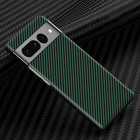 Funda Dura Plastico Rigida Carcasa Mate Twill para Google Pixel 7 Pro 5G Verde