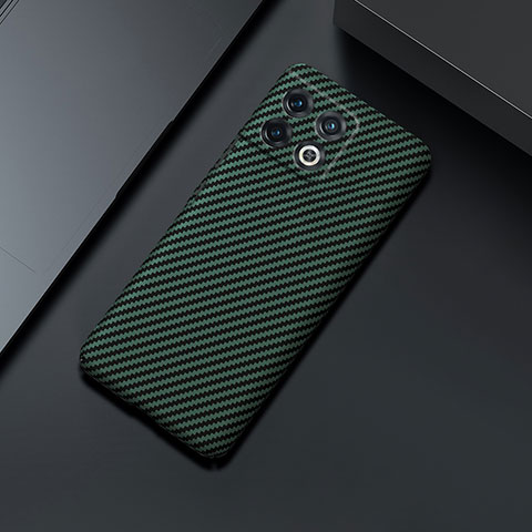 Funda Dura Plastico Rigida Carcasa Mate Twill para OnePlus 10 Pro 5G Verde