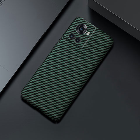 Funda Dura Plastico Rigida Carcasa Mate Twill para OnePlus Ace 5G Verde