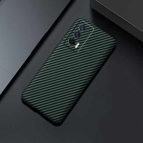 Funda Dura Plastico Rigida Carcasa Mate Twill para Vivo iQOO 7 India 5G Verde