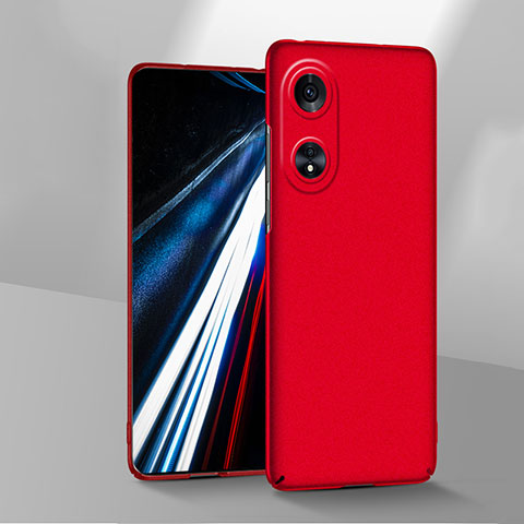 Funda Dura Plastico Rigida Carcasa Mate YK1 para Oppo A18 Rojo