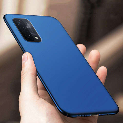 Funda Dura Plastico Rigida Carcasa Mate YK1 para Oppo A74 5G Azul